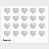 Trendy Houten Sjabloonontwerp Natuur Modern Hart Sticker (Vel)