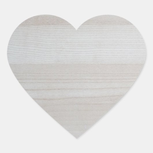 Trendy Houten Sjabloonontwerp Natuur Modern Hart Sticker (Voorkant)