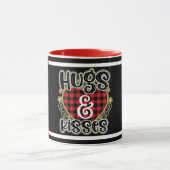 Trendy Hugs en Kisses Valentijnsdag Mok (Midden)