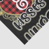 Trendy Hugs en Kisses Valentijnsdag Tissuepapier (Detail)