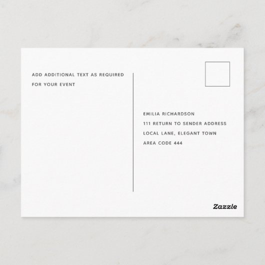 Trendy Huidige Bordeaux Goud Trouw RSVP Briefkaart (Achterkant)