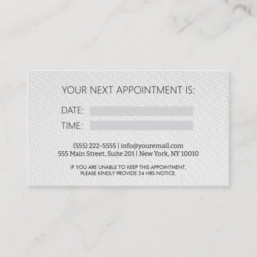 Trendy Huisdier Baden en Grooming Afspraakkaart Visitekaartje (Achterkant)