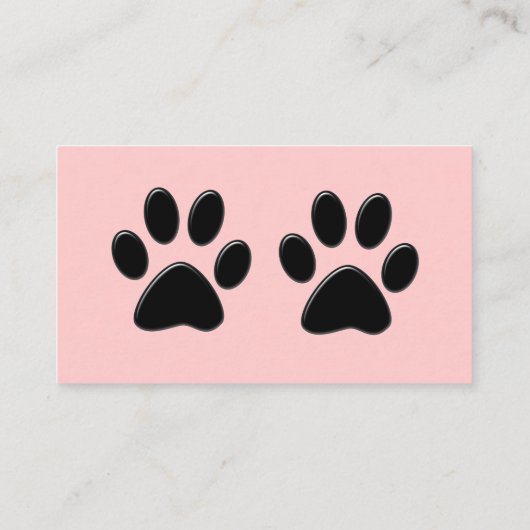 Trendy huisdier thema visitekaartje (Achterkant)