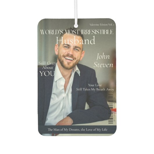 Trendy Husband Magazine Hoesje stijl foto's Luchtverfrisser (Voorkant)