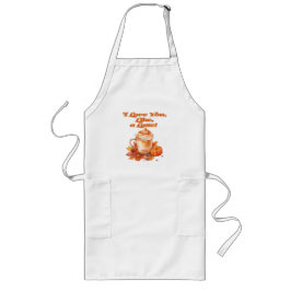 Trendy "I love you, like, a latte" Lang Schort