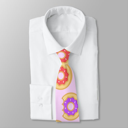 Trendy Iced Donuts patroon Stropdas (Gebonden)