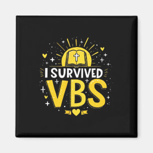 Trendy Ik Heb Vbs Zomer Bijbel Kamp Overleefd Magneet