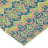 Trendy Ikat Colorful Ethnic Pattern on Blue Tafelkleed (Gekanteld)