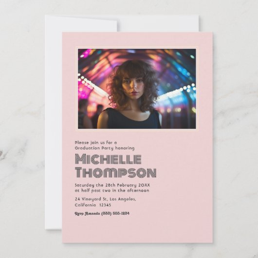 Trendy in mijn Afstudeerder tijdperk afstudeerfees Kaart (Achterkant)