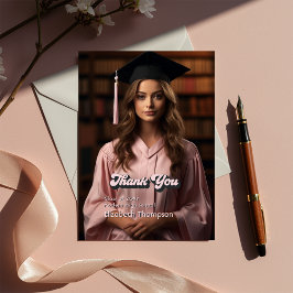 Trendy in mijn Afstudeerder tijdperk Afstuderen Bedankkaart