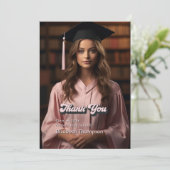 Trendy in mijn afstudeertijd Afstuderen Bedankkaart (Staand voorkant)