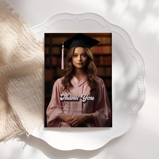 Trendy in mijn afstudeertijd Afstuderen Bedankkaart