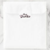 Trendy in mijn afstudeertijd Afstuderen Ronde Sticker (Tas)