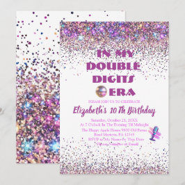Trendy in mijn dubbele cijfers tijdperk verjaardag kaart