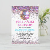 Trendy in mijn dubbele cijfers tijdperk verjaardag kaart (Staand voorkant)