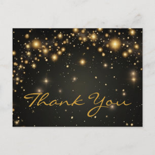 Trendy Inexpensiv Gold Glitter Black Hartelijk dan Briefkaart
