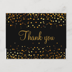 Trendy Inexpensiv Gold Glitter Black Hartelijk dan Briefkaart