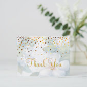 Trendy Inexpensiv Gold Glitter Hartelijk dank Briefkaart (Staand voorkant)