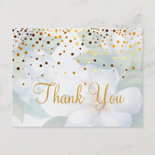 Trendy Inexpensiv Gold Glitter Hartelijk dank Briefkaart
