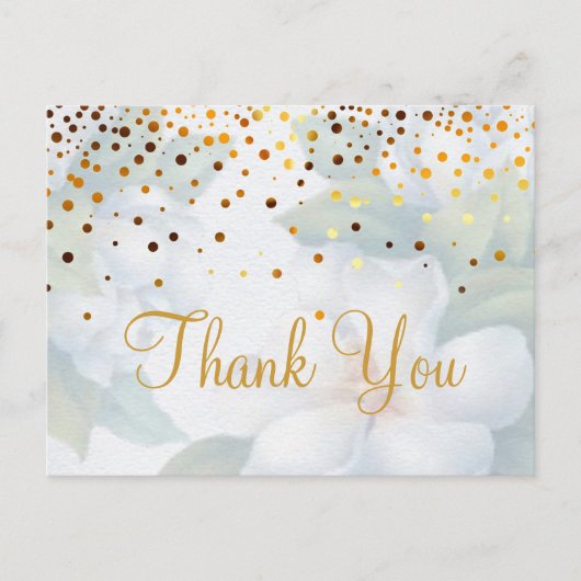 Trendy Inexpensiv Gold Glitter Hartelijk dank Briefkaart (Voorkant)