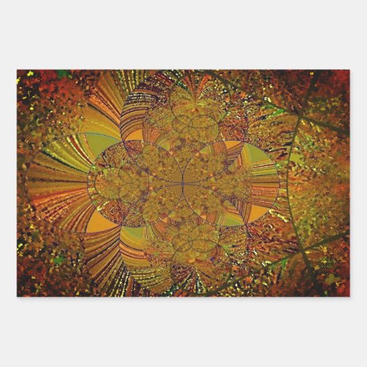 "Trendy" inpakpapier flat sheet set (Voorkant 3)