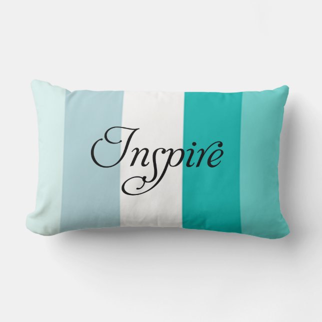 Trendy Inspire blue striped werpen kussen (Voorkant)