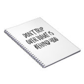 Trendy Inspirerend Motivatie Quote Zwart Wit Notitieboek (Rechterzijde)