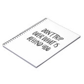 Trendy Inspirerend Motivatie Quote Zwart Wit Notitieboek (Linkerzijde)