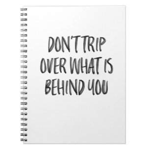 Trendy Inspirerend Motivatie Quote Zwart Wit Notitieboek