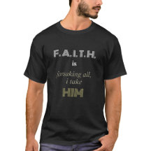 Trendy Inspirerende FAITH is Citaat Zwart
