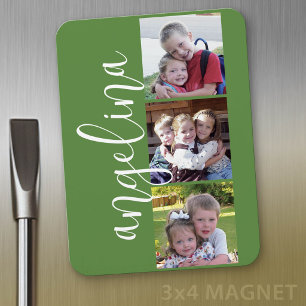 Trendy Instagram-fotocollage met aangepast monogra Magneet