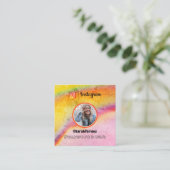 Trendy Instagram Kaart Contactkaartje (Staand voorkant)