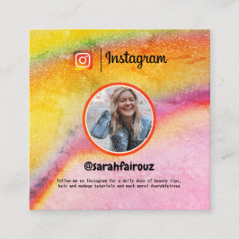 Trendy Instagram Kaart Contactkaartje