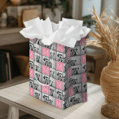 Trendy Instagram Photo Collage Custom Monogram Medium Cadeauzakje