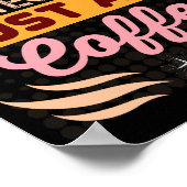 Trendy Instant Nail Technician Coffee Quote Poster (Hoek)