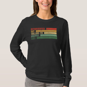 trendy introvert maar bereid om belastingen te bes t-shirt