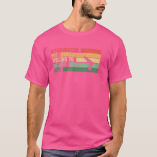 Trendy introvert maar bereid om Pistolen te bespre T-shirt