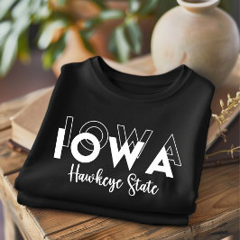 Trendy Iowa Hawkeye State T-shirt