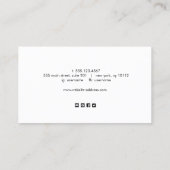 Trendy Iridescent Abstracte Makeup Artist Visitekaartje (Achterkant)