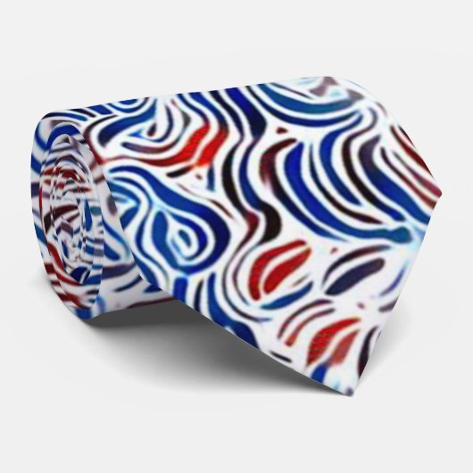 Trendy Italiaans Spaghetti Stropdas (Opgerold)