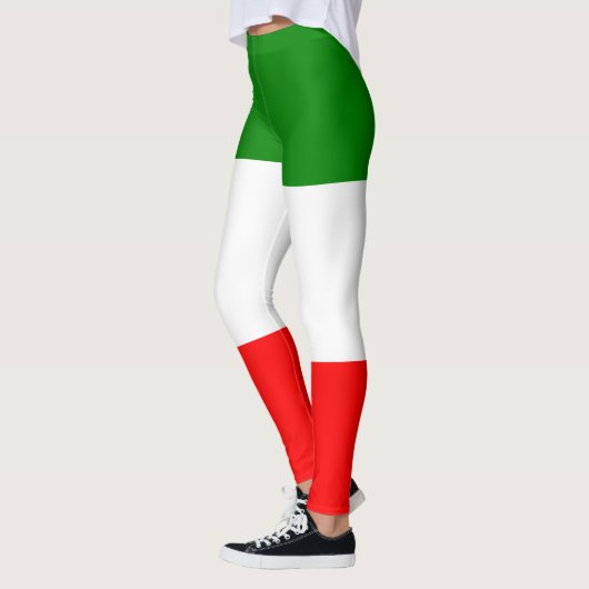 Trendy Italiaanse vlag Workout Leggings (Links)
