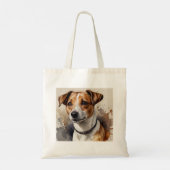 Trendy Jack Russell Terrier aquarel Tote Bag (Achterkant)