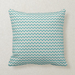 Trendy Jade Green Chevron Stripe Kussen