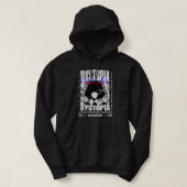 Trendy japanse cartoon Modern Street draag Zwart Hoodie (Design voorkant)