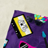 Trendy jaren tachtig Paarse Strandlaken (In situ)