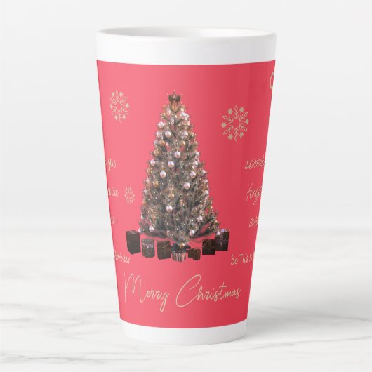 Trendy je bent Geweldige Vrolijk Kerstfeest Latte Mok (Voorkant)