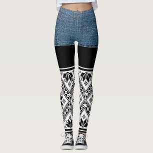 Trendy Jeans en het Bulgaarse Pattern Leggings