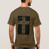 Trendy Jesus Gold Cross T-shirt (Achterkant)