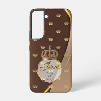 Trendy Jezus Neutrale Gouden Kroon Koning der Koni Samsung Galaxy Hoesje