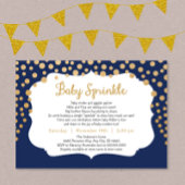 Trendy jongen baby strooi uitnodigingen, marinegou kaart